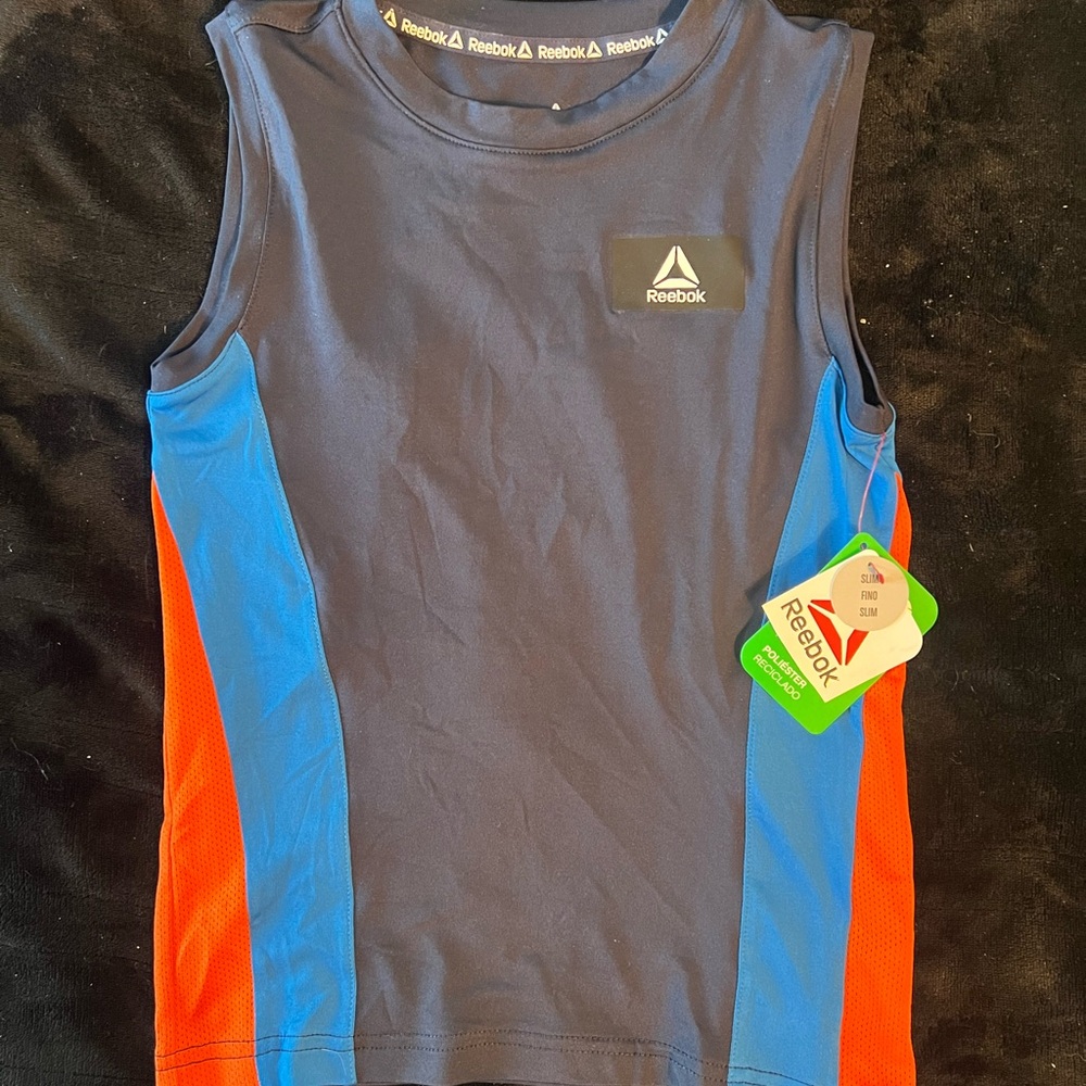 Reebok Kids Tank Top - Navy, Blue, and Orange
